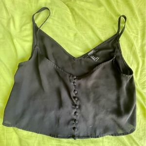 Small black forever 21 crop top